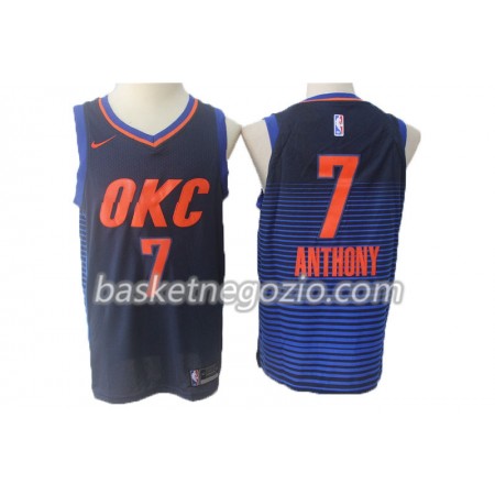 Canotte Uomo Oklahoma City Thunder Carmelo Anthony 7 Nike 2017-18 Navy Swingman